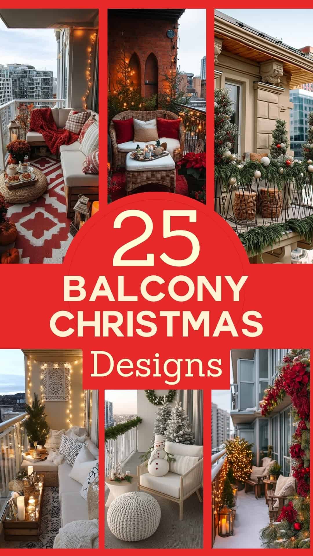 25 Balcony Christmas Decor Ideas For Stylish Holiday Decorations